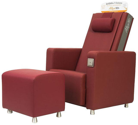 El sillón de masaje AllgäuTech SENATOR para personas mayores-sillón de masaje-cuero artificial-sillón de masaje-mundo