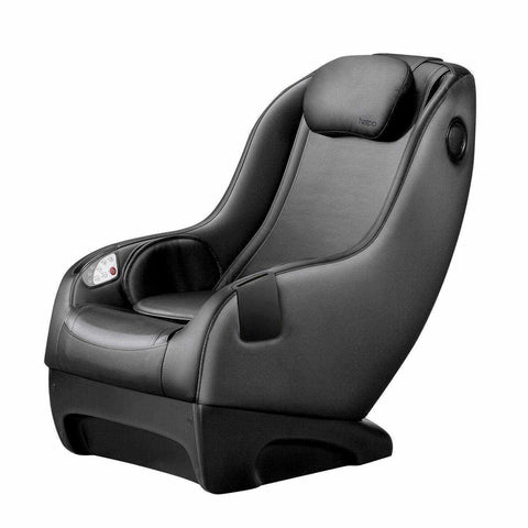 La compacta - NAIPO Sillón de masaje MGCHR-A150-sillón de masaje de piel artificial negro Mundo